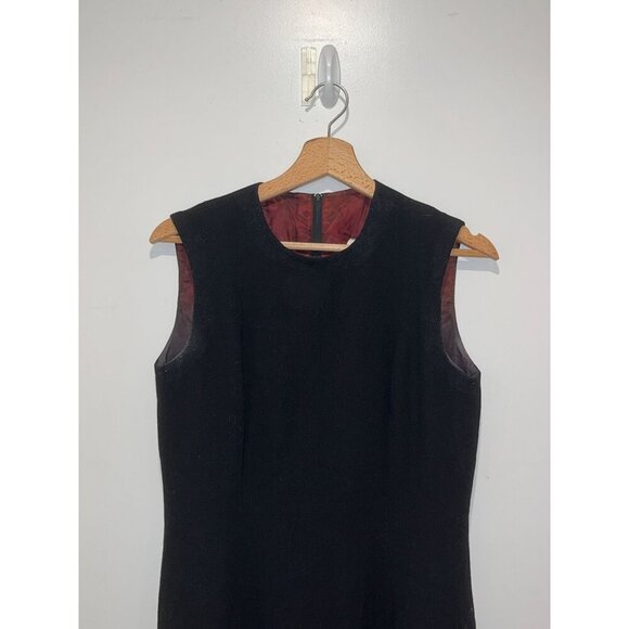 Lillie Rubin Vintage Black Sleeveless  Flared Mini Dress Women's Size M - Picture 2 of 8